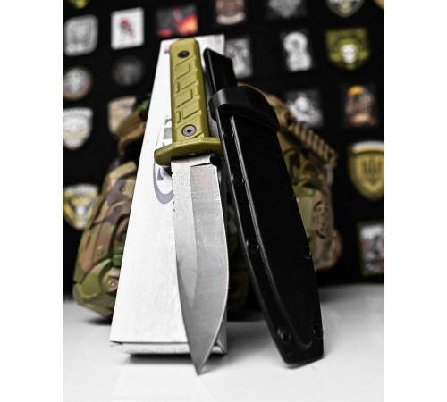 Нож с фиксированным лезвием для охоты CPM 3V oliva ДЛ7005