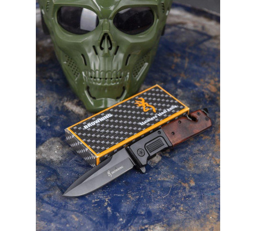 Ніж викидний browning black wood ВТ0961