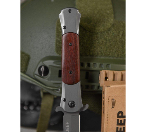 Ніж викидний Jeep wood ВТ4775
