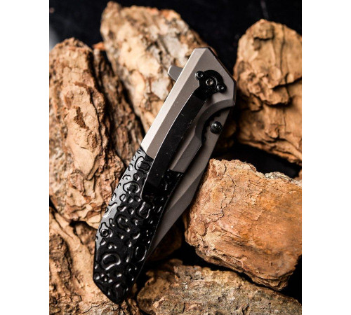 Нож выкидной browning grey/black ground ДЛ6507