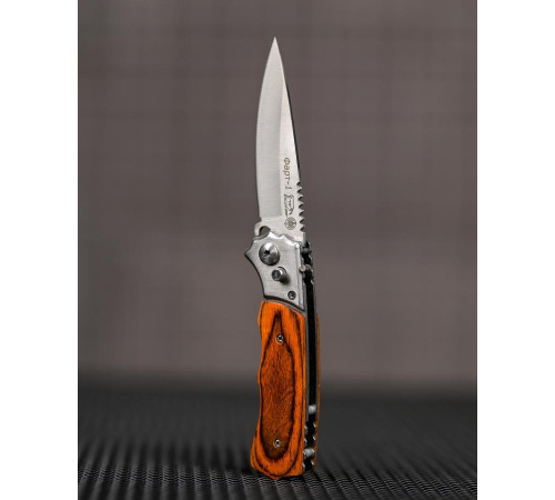 Ніж викидний wood ВТ6954