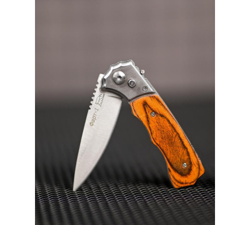 Ніж викидний wood ВТ6954