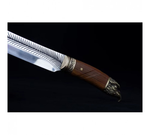 Лучший кухонный нож «Перо орла» с деревянной ручкой.a4128 за 2400 грн