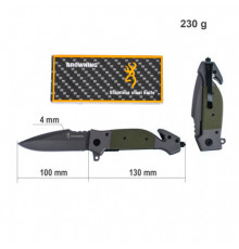 Нож тактический складной Browning DA167 Olive. a304