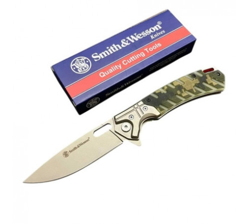 Складной тактический нож Smith & Wesson в камуфляжном исполнении.AT-4229 за 540 грн