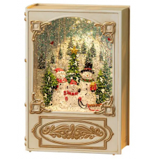 Снеговик Новогодний музыкальный ночник-светильник XMAS WDL 24023B