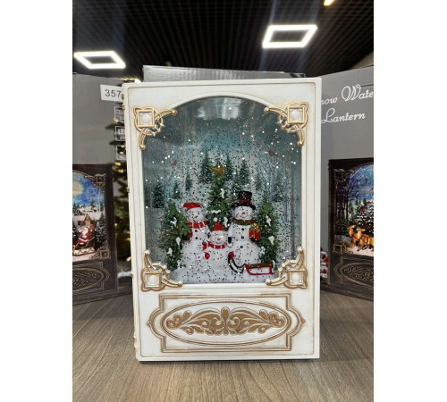 Снеговик Новогодний музыкальный ночник-светильник XMAS WDL 24023B