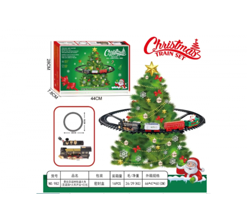 Рождественский поезд на елку Christmas Train Set