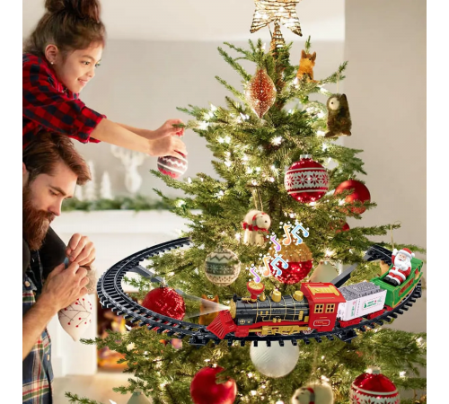 Рождественский поезд на елку Christmas Train Set