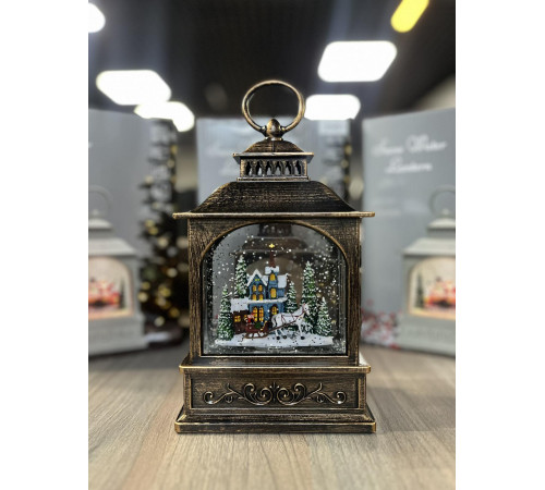 Новогодний музыкальный фонарь ночник с подсветкой Xmas 24072D