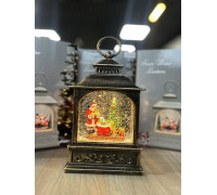 Санта Клаус Новорічний музичний ліхтар нічник з підсвічуванням Xmas 24072D