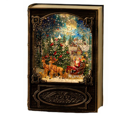 Рождественская ночь Новогодний музыкальный ночник-светильник XMAS WDL 24023B
