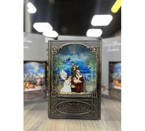 Рождественская ночь Новогодний музыкальный ночник-светильник XMAS WDL 24023B