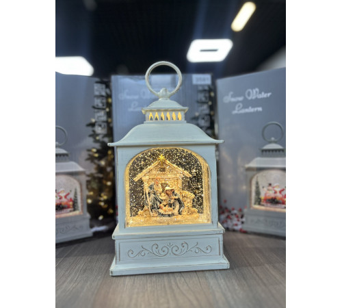 Санта Клаус Новогодний музыкальный фонарь ночник с подсветкой Xmas 24072D