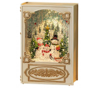 Снеговик Новогодний музыкальный ночник-светильник XMAS WDL 24023B