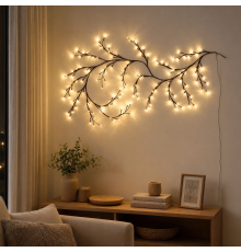 Світлодіодна гілка світильник декоративний 108 LED / Декоративний настінний світильник у формі лози / Гірлянда на USB