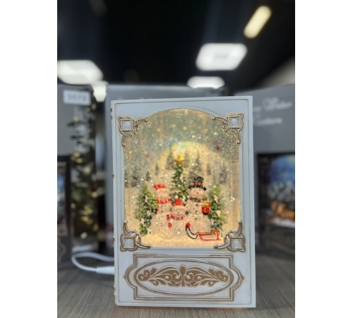 Санта Клаус Новогодний музыкальный ночник-светильник XMAS WDL 24023B