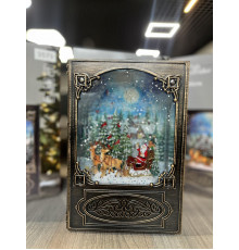 Санта Клаус Новогодний музыкальный ночник-светильник XMAS WDL 24023B