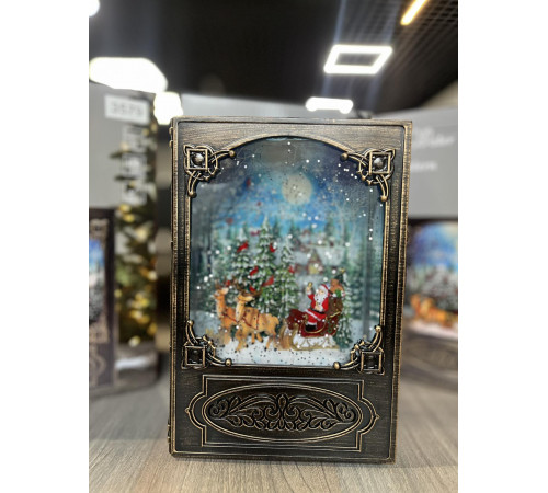 Санта Клаус Новогодний музыкальный ночник-светильник XMAS WDL 24023B