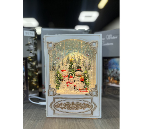 Санта Клаус Новогодний музыкальный ночник-светильник XMAS WDL 24023B