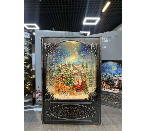 Санта Клаус Новогодний музыкальный ночник-светильник XMAS WDL 24023B