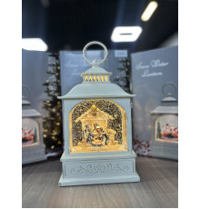 Рождественская ночь Новогодний музыкальный фонарь ночник с подсветкой Xmas 24072D
