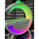 Умный светильник колонка с будильником и диско шаром/ Ночник c беспроводной зарядкой для телефона/Bluetooth-колонка
