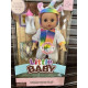 Кукла пупс говорящая с бутылочкой и салфетками Little Baby