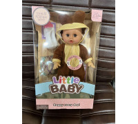 Кукла пупс говорящая с бутылочкой и салфетками Little Baby