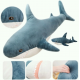 Детская мягкая плюшевая антистресс игрушка-подушка обнимашка Shark Doll "Акула" 110 см