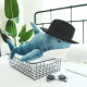 Детская мягкая плюшевая антистресс игрушка-подушка обнимашка Shark Doll "Акула" 110 см