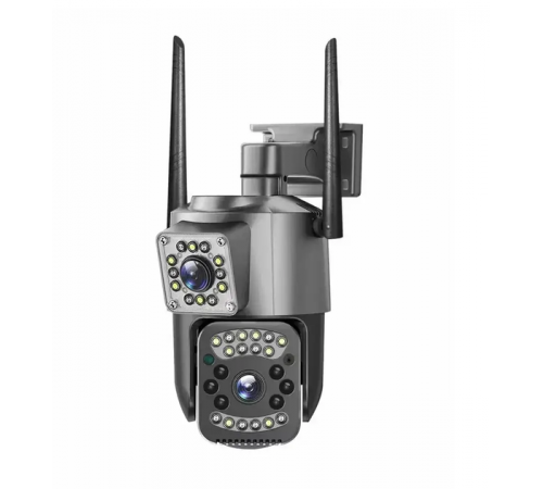 Уличная WIFI камера видеонаблюдения поворотная Smart Home Camera SC03 V380 Pro на два объектива