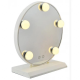 Круглое зеркало для макияжа с LED подсветкой Led Mirror JX-526, 5 LED, Белый