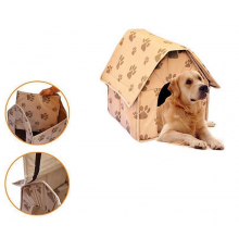 Бежевий Переносний м'який будиночок будка для собак Portable Dog House