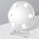 Круглое зеркало для макияжа с LED подсветкой Led Mirror JX-526, 5 LED, Белый