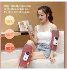 Беспроводной воздушно-компрессионный массажер на ногу с нагревом PORTABLE CALF MASSAGER