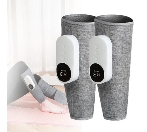 Беспроводной воздушно-компрессионный массажер на ногу с нагревом PORTABLE CALF MASSAGER