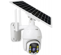 Поворотная уличная IP Solar камера PTZ видеонаблюдения с солнечной панелью