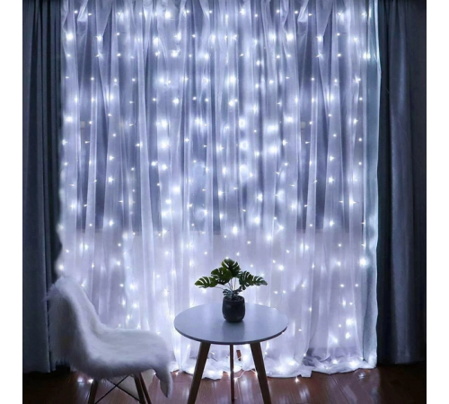 Гирлянда Светодиодная Штора Xmas 160 LED 2х2 м Белый USB