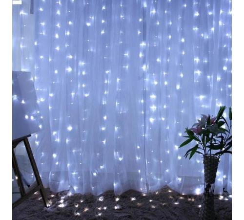 Гирлянда Светодиодная Штора Xmas 160 LED 2х2 м Белый USB