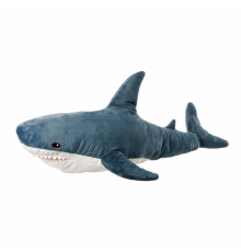 Детская мягкая плюшевая антистресс игрушка-подушка обнимашка Shark Doll "Акула" 60 см