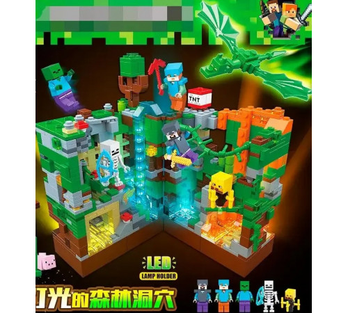 Конструктор Лего Minecraft Битва в джунглях, 866 деталей, 679, для детей