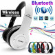 Белый Беспроводные Наушники Wireless P-47 Bluetooth + MicroSD + FM Радио