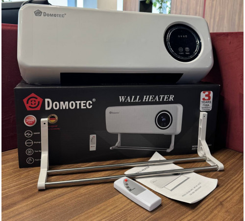 Настінний обігрівач Domotec MS-5963 White 2000Вт з пультом та сушаркою за 1308 грн