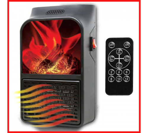Обігрівач електричний Flame Heater 1000W з пультом за 485 грн