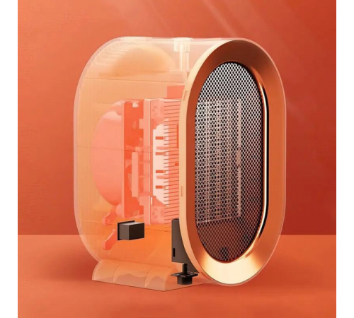 Керамічний обігрівач настільний A-Plus 1000W РТС тепловентилятор, 2 режими, захист від перегріву за 508 грн