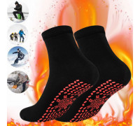 Турмалінові шкарпетки з масажною підошвою Hot Care Чорний 37-41 р
