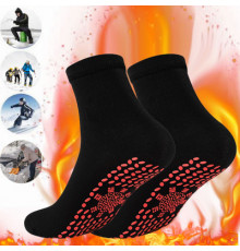 Турмалиновые носки с массажной подошвой Hot Care Черный 37-41 р