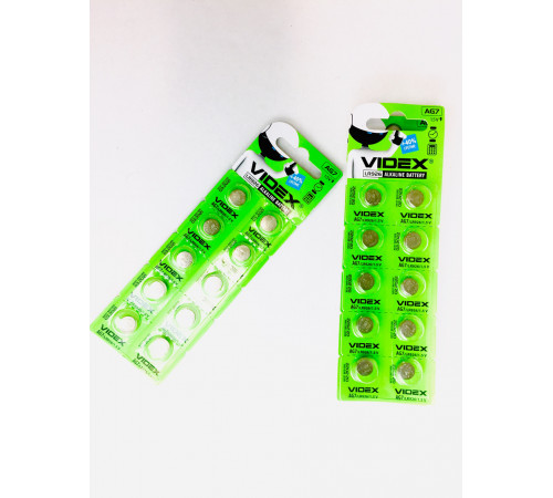 Батар часов Videx AG 7 (LR926) BLISTER CARD 10pcs за 9 грн