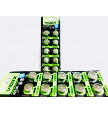 Батар часов Videx AG 12 (LR43) BLISTER CARD 10pcs